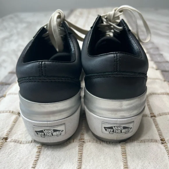 Vans Black and White Kids Sneakers - Picture 4 of 6